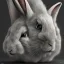 Placeholder: Evil rabbit humanoid, hyper realistic