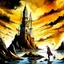 Placeholder: WATERCOLOR Stormy. Supernatural.