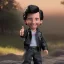 Placeholder: wide view young Fonz with black hair greaser figure doll 1000 (thumbs-up) (face) Forehead grin, fonzarelli, ((arnold's drive-in)) fonzie