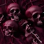 Placeholder: burgundy bones