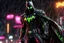 Placeholder: Spawn in 8k anime realistic drawing style, close picture, rain, neon lights, intricate details, highly detailed, high details, detailed portrait, masterpiece,ultra detailed, ultra quality
