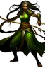 Placeholder: female Shadar-Kai wielding a Whip a whip made out of black thorns