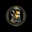 Placeholder: Logo for barber, glody style and luxury, dark gold