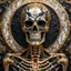 Placeholder: skeleton made of marble and gold, covered in black fluid ink, Portrait Photography, Fantasy Background, Intricate Patterns, Ultra Detailed, Luminous, Radiance, beautiful, Ultra Realism, Complex Details, Intricate Details, 16k, HDR, High Quality, Trending On Artstation, Sharp Focus, Studio Photo, Intricate Details, Highly Detailed