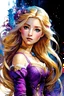 Placeholder: Rapunzel from Tangled, cute, beautiful, colorful, hyperdetailed, elemental, ethereal, whimsical, cheerful, heartfelt, by nicolas delort, alex maleev, yoji shinkawa