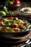 Placeholder: A bowl of gumbo: Gumbo is another classic Creole dish that is made with a roux, vegetables, and meat or seafood. It’s a hearty and flavorful dish that would be perfect for a Creole restaurant.