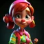 Placeholder: candy girl, stylized 3d. pixar, cartoon