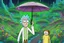 Placeholder: Rick and morty in 8k cartoon artstyle, neon effect, close picture, rain, fantasy world, intricate details, highly detailed, high details, detailed portrait, masterpiece,ultra detailed, ultra quality