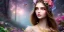 Placeholder: bright fairy, beautiful portrait, flowery landscape