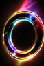 Placeholder: rainbow light space ring