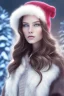 Placeholder: Wintertime Wonderland a Beautiful woman Hyperrealistic Digital Graphic in the Style of Jennifer Healy, Eric Zen