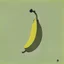 Placeholder: minimalistic banana in the style of hokusai