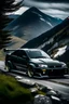 Placeholder: Lancer Evolution VI in mountain