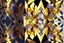 Placeholder: beautiful composition, symmetric pattern, Double exposure of cubes in which abstract flowers are, cracked holographic marble background, the cracks are golden S<AI in sunshine