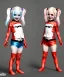 Placeholder: Harley quinn toddler, full body, soft skin, dramatic lighting, hyper realistic