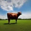 Placeholder: Modern Photograph Presidential Portrait of a Cow