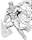 Placeholder: real massive Superman run, coloring page, no leaves, full body (((((white background))))), only use an outline., real style, line art, white color, clean line art, white background, Sketch style