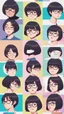 Placeholder: a close up of a person wearing glasses, kpop amino, flat icon, girl wearing round glasses, short black hair with bangs, dora the explorer as real girl, style of hajime isayama, profile picture 1024px, small round face, short bob hair, twitter pfp, photo of the girl, !!wearing modern glasses!!, || very anime