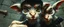 Placeholder: airbrush and pen outline, french art , extreme close up on cheeky fluffy weasel hairy goblin military prison guard troupe news anchor elf family scumbag in the style of Escher and Giger and Fallout 4, pinhole cam, airbrush 3d rendering, in the style of Titian and Rembrandt