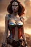 Placeholder: milf, warrior, brunette hair, armed leather corset, desert, 8k resolution, high-quality, fine-detail, intricate, fantasy art, detailed matte, volumetric lighting, illustration, 3D