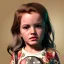 Placeholder: Riley keough toddler, full body, leather jacket, floral shirt, floral skirt, shoe, soft skin, background, dramatic lighting, hyper realistic