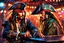 Placeholder: Jack Sparrow in 8k realistic anime drawing style, close picture, rain, neon lights, intricate details, highly detailed, high details, detailed portrait, masterpiece,ultra detailed, ultra quality