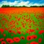 Placeholder: poppy field in the style of dali