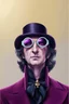 Placeholder: willy wonka in 8k realistic digital drawing style, Sunglasses, intricate details, highly detailed, high details, detailed portrait, masterpiece,ultra detailed, ultra quality