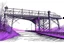 Placeholder: bridge in prospective drawing purple