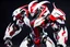 Placeholder: big venom robot with red and white color schemes, in the style of fairy academia, hard-edge style, agfa vista, dynamic pose, oshare kei, hurufiyya, rtx, close picture, intricate details, highly detailed, high details, detailed portrait, masterpiece,ultra detailed, ultra quality