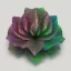 Placeholder: transparent multicolor crystal rose leaf