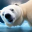 Placeholder: realistic polar bear swimming in artic water with ice floes, 8k resolution, high-quality, fine-detail, intricate, digital art, detailed matte, volumetric lighting, dynamic lighting, 3D octane render, Marc Adamus, Ann Prochilo, Romain Veillon, National Geographic photo