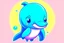 Placeholder: a cute avatar style illustration of a Dolphin.