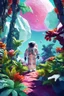 Placeholder: (((close midshot))), (((low poly art:2))), (astronaut), ultra detailed illustration of an environment on a dangerous:1.2 exotic planet with plants and wild (animals:1.5), (vast open world), astroneer inspired, highest quality, no lines, no outlines candid photography. by Lekrot