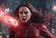 Placeholder: wanda maximoff com olhos vermelhos de magia, destruindo tudo, mulher ameaçadora, terror, 4k render, realista, cinematográfico