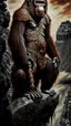 Placeholder: Orangutan Assassin Gothic symmetrical design standing on the edge of a cliff frontal view full body full arms full legs hyper-detailed hyper-realistic ink art full legs 8k