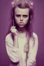 Placeholder: danish singer mø, high light , purple tones, Style John Kenn Mortensen,