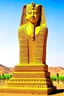 Placeholder: in the valley ok the kings in egypt a huge statue of bitcoin