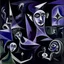 Placeholder: A blackish purple galactic nightmare realm painted by Pablo Picasso