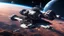 Placeholder: science fiction scenery of space station orbiting around planet in deep space with alien biomass, galaxy in background EdobLandscapeAlpha, masterpiece, best quality, high quality, highres, ultra-detailed