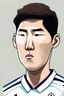 Placeholder: Son Heung-min Footballer cartoon 2d