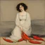 Placeholder: [art by James Abbott Whistler] she's eaten so many chillies she's on fire