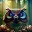 Placeholder: intricate details, realistic, octane, unreal engine, portrait, natural lighting,zoomed out + portrait, volumetric lighting, shiny,extreme detail, Photorealism, High detail, Hyper realistic Owl in forest, macro lens blur,abstract paint, sharp,ef 85mm 5.6, focus, trending by artstation