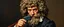 Placeholder: master oil painting by Rembrandt, shotgun mozart with wig, looking mean and crazy