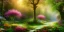 Placeholder: bright fairy, beautiful portrait, flowery landscape