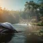 Placeholder: Nature, whale, on color lights, eagle, unreal 5, octane render, cinema4d, redshift render, hyper realistic, cenematic, vibrancy, synthwave, retouch, centered, dynamic lighting, dramatic lighting, 4k, highly detailed, attractive beautiful, realistic, virtual reality, epic composition, holographic,