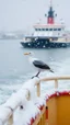 Placeholder: Snow ferry bird