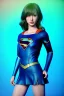 Placeholder: Waist up portrait, woman, make-up, happy, dildo, Realistic image, 60s, supergirl, tights minimal dress, sweat, Color background, photo studio, concept art, smooth, unreal engine 5, god lights, ray tracing, RTX, lumen lighting, ultra detail, volumetric lighting, 3d, finely drawn, high definition, 4k.