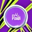 Placeholder: The palm kid logotype on a purple background