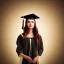 Placeholder: a beautiful young woman who just got congratulated from college wherein a graduation hat , dramatic, dramatic lighting, volumetric lighting, hyperrealism, 8k, high quality, photorealistic, lot of details